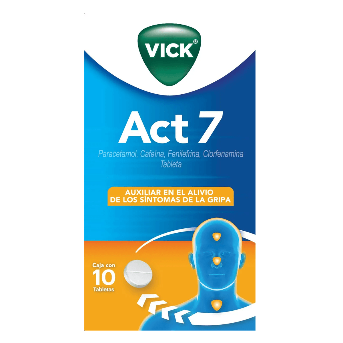 Vick Act 7 C/10 Tabletas