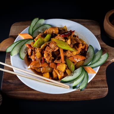 Pollo con Jícama