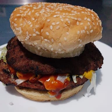 Hamburguesa Doble Carne Con Piña