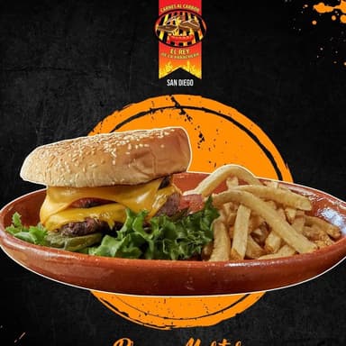 HAMBURGESA DEL REY Y CHISTORRA + COCAOAGUADESABOR