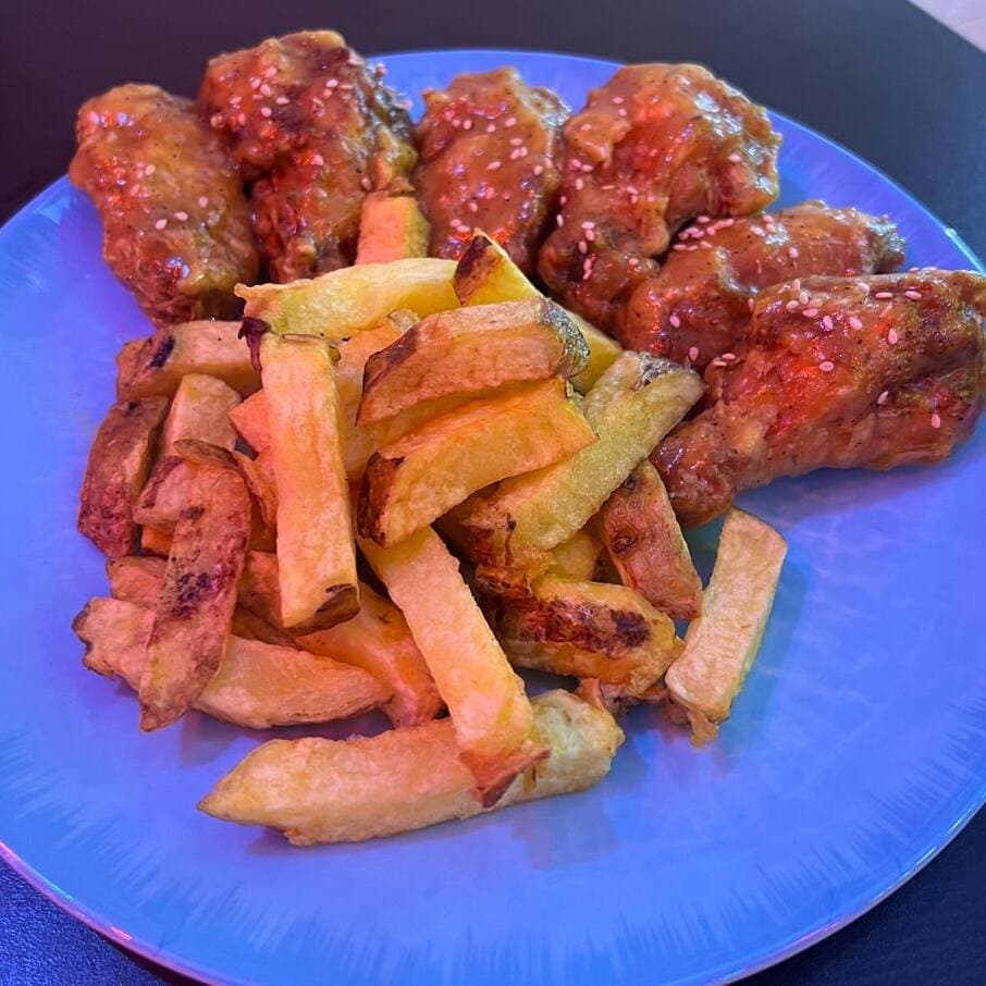 Alitas a la maracuyá + Inca Kola 500 Ml