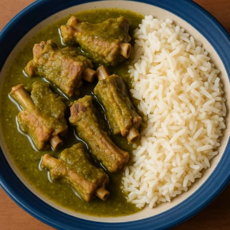 Costilla De Puerco En Salsa Verde