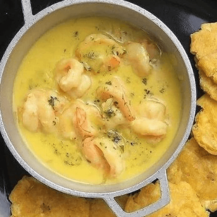 Queso Fundido con Camarón