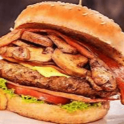Hamburguesa Con Champiñones