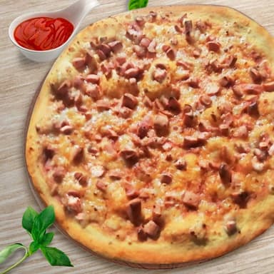 pizza grande 38cm salchicha