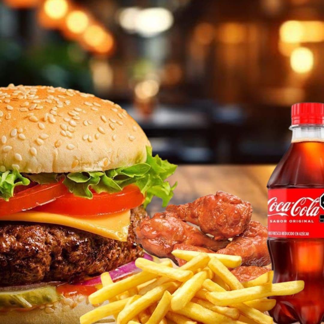 Paquete-llenes Ham. Sencilla.+ Papas + Refresco