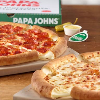 2  Pizzas Medianas Borde Relleno
