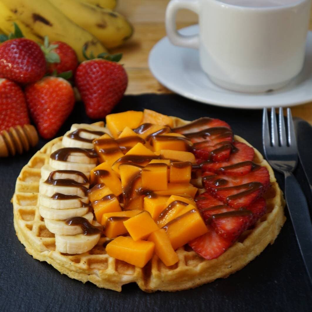 Waffle de Frutas Frescas