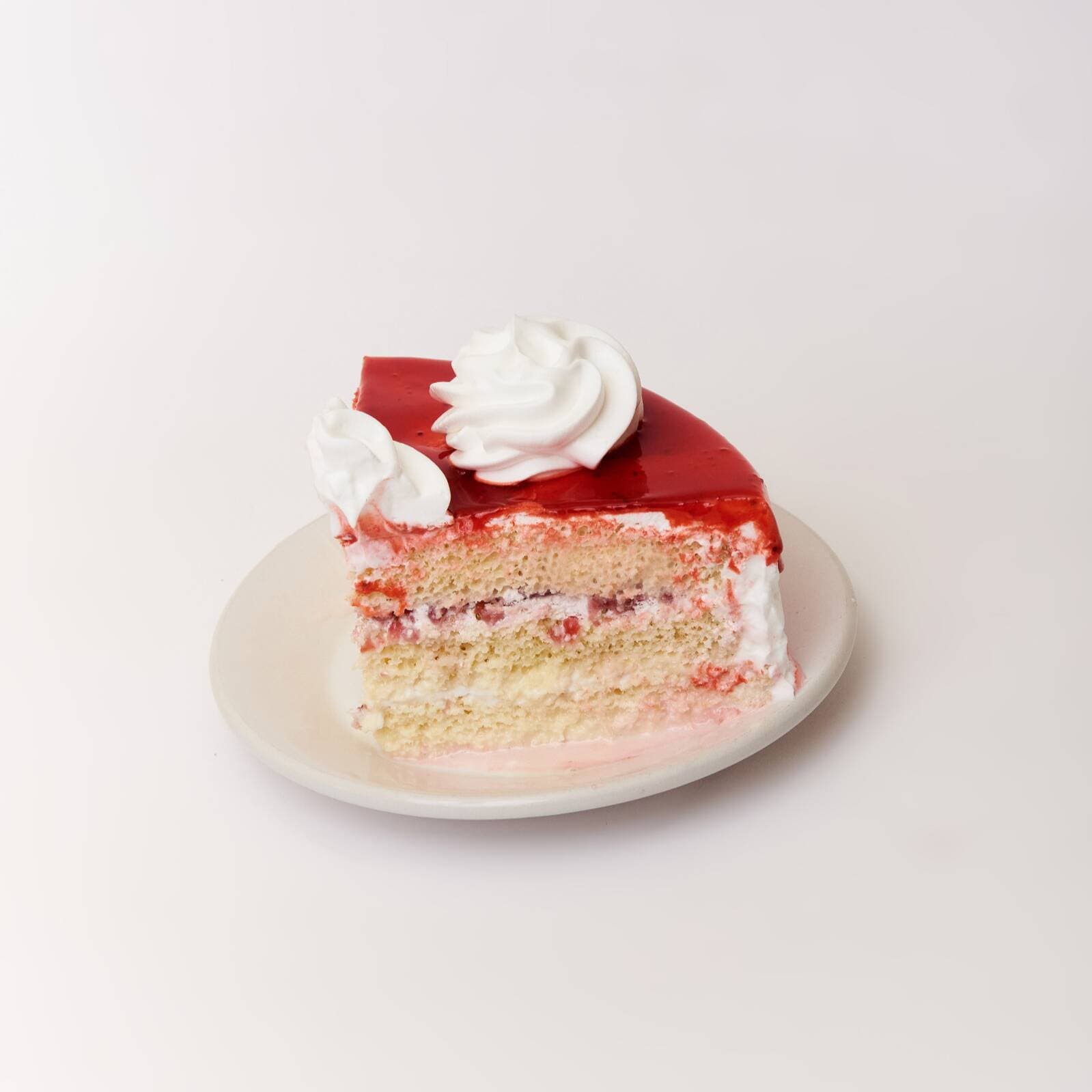 Rebanada fresas con crema