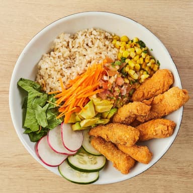 Bowl pescado apanado