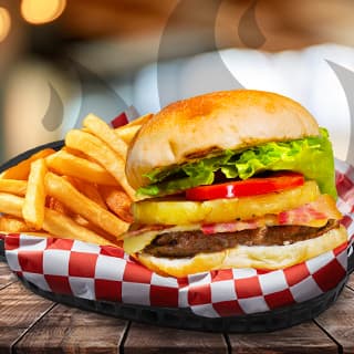 Jawa y Ana Burger con Tocino + Papas chicas gratis
