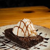 Brownie con Helado