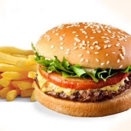 Hamburguesa Sencilla con Papas