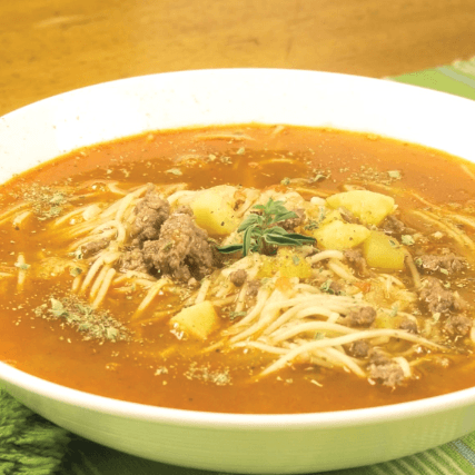 Sopa a la Minuta de Mariscos