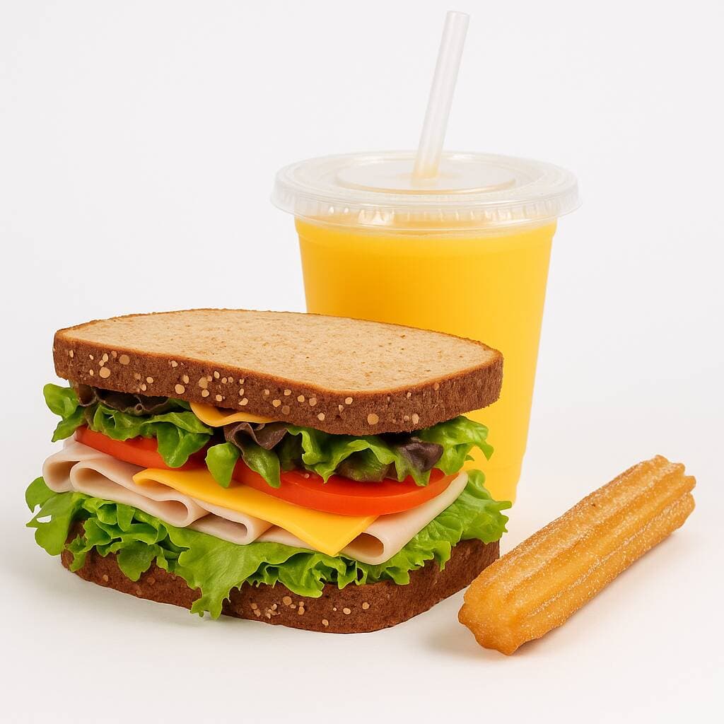 COMBO: Sándwich+Jugo+Churro