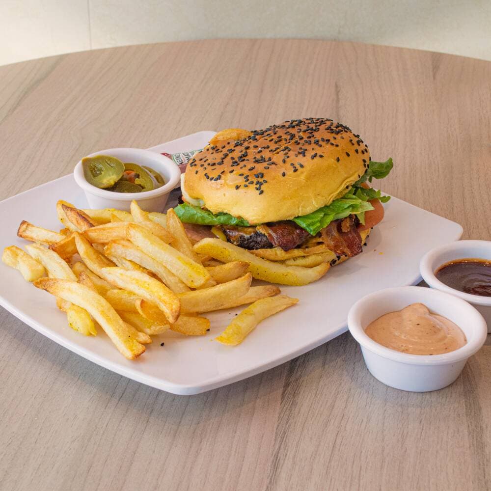 Hamburguesa con Tocino