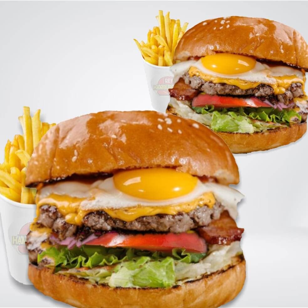 Combo Hamburguesa Res Huevo BBQ. (P2.1)