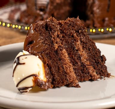 Rebanada Pastel Fudge Con Nutella