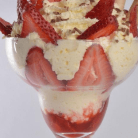 Copa Fresas con crema