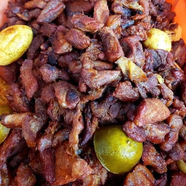 1/4 de Kilo de Chicharrón de Cachete y Aldilla