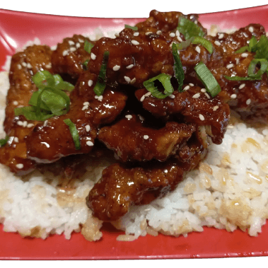 TIRAS DE POLLO TERIYAKI