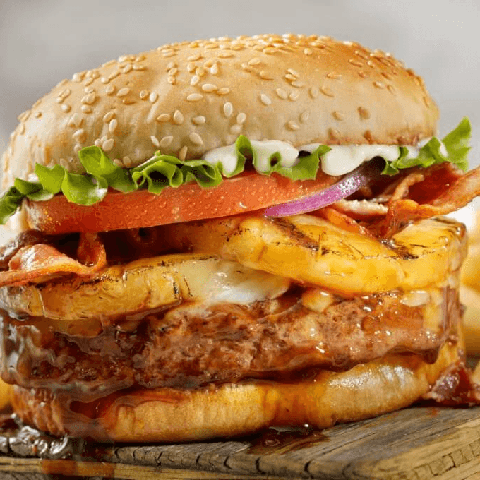 Hamburguesa Extra Grande con Doble Queso