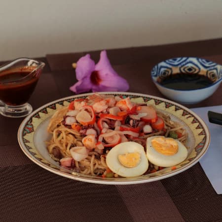 Ramen a la Plancha de Mariscos