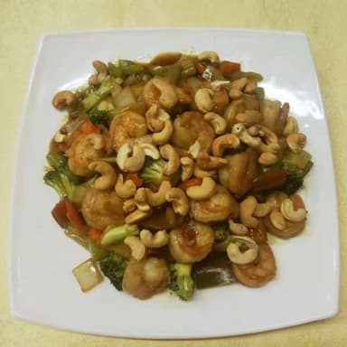 Camarón con Semilla de Marañón