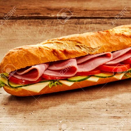 Baguette de Jamon y Queso