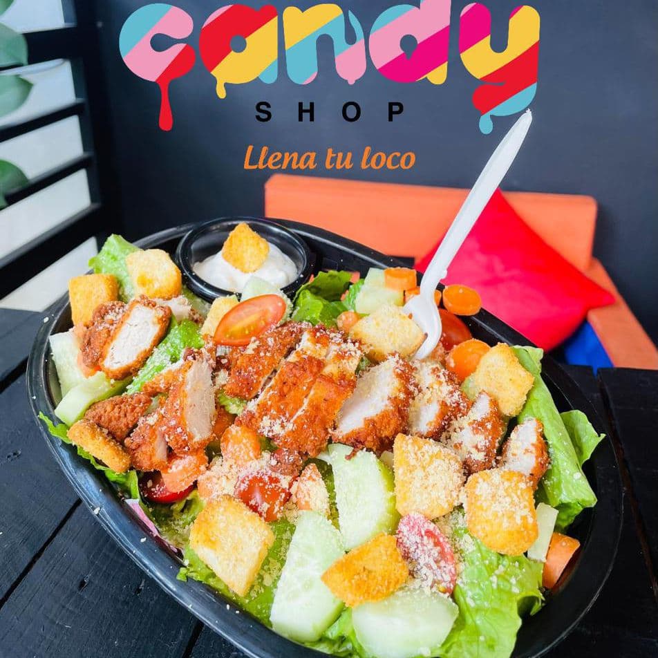 Ensalada pollo empanizado