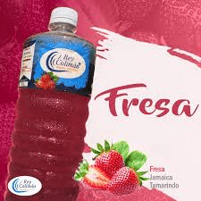 Agua de Fresa 1L.