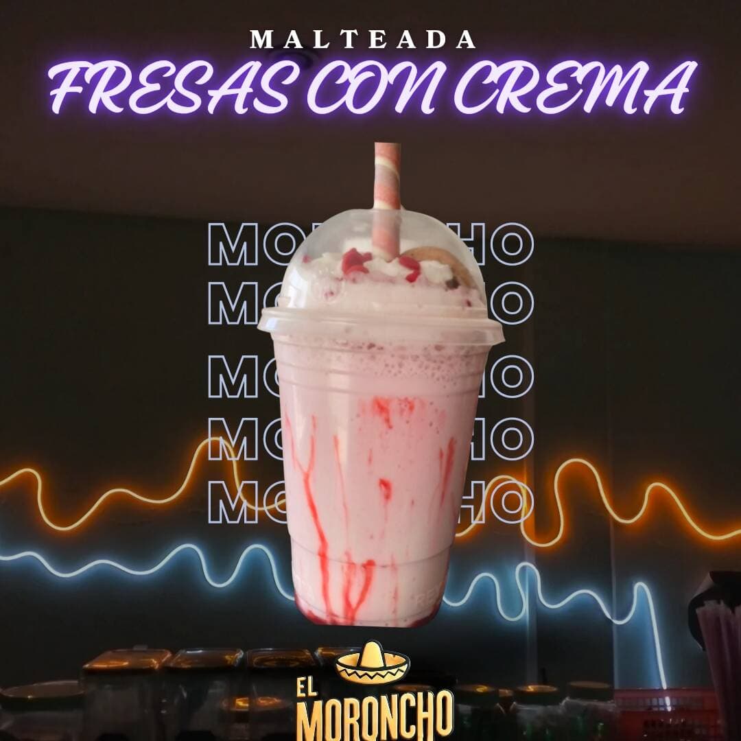 MALTEADA FRESAS CON CREMA