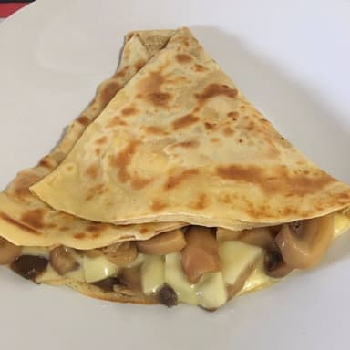 Crepa de Champiñones con queso manchego