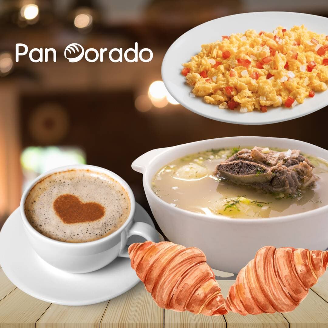 Caldo, Huevos y Bebida