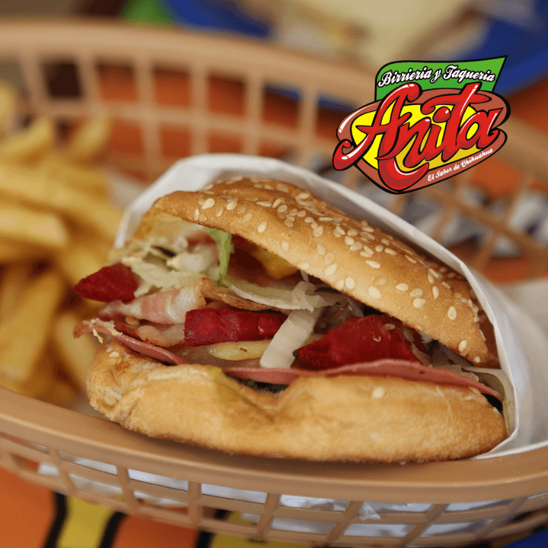 Hamburguesa campestre sencilla