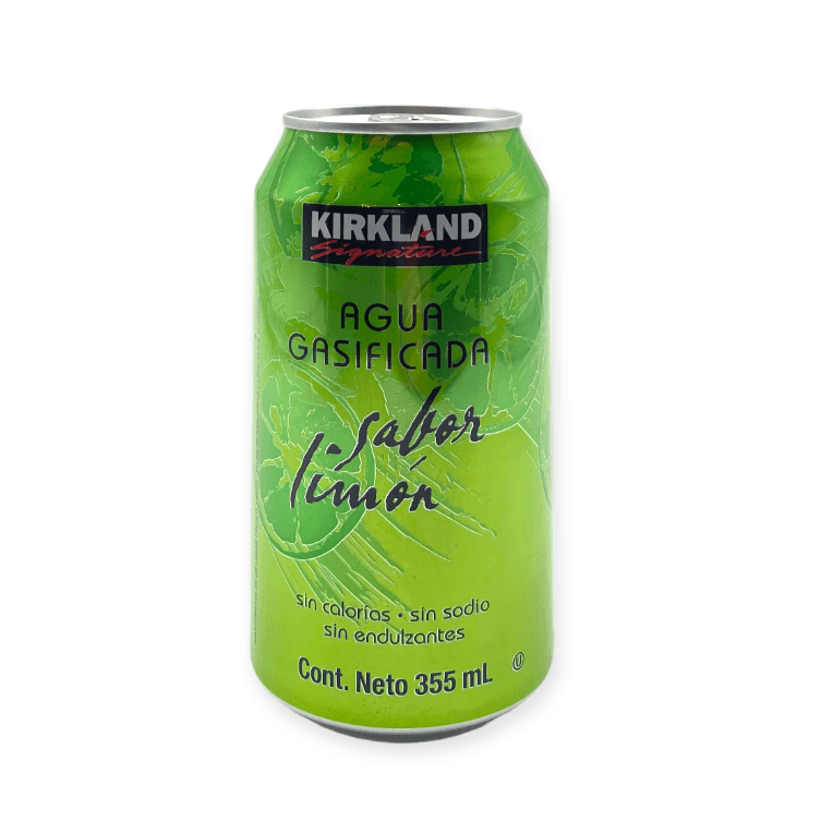 Agua Gasificada Sabor Limon - Kirkland