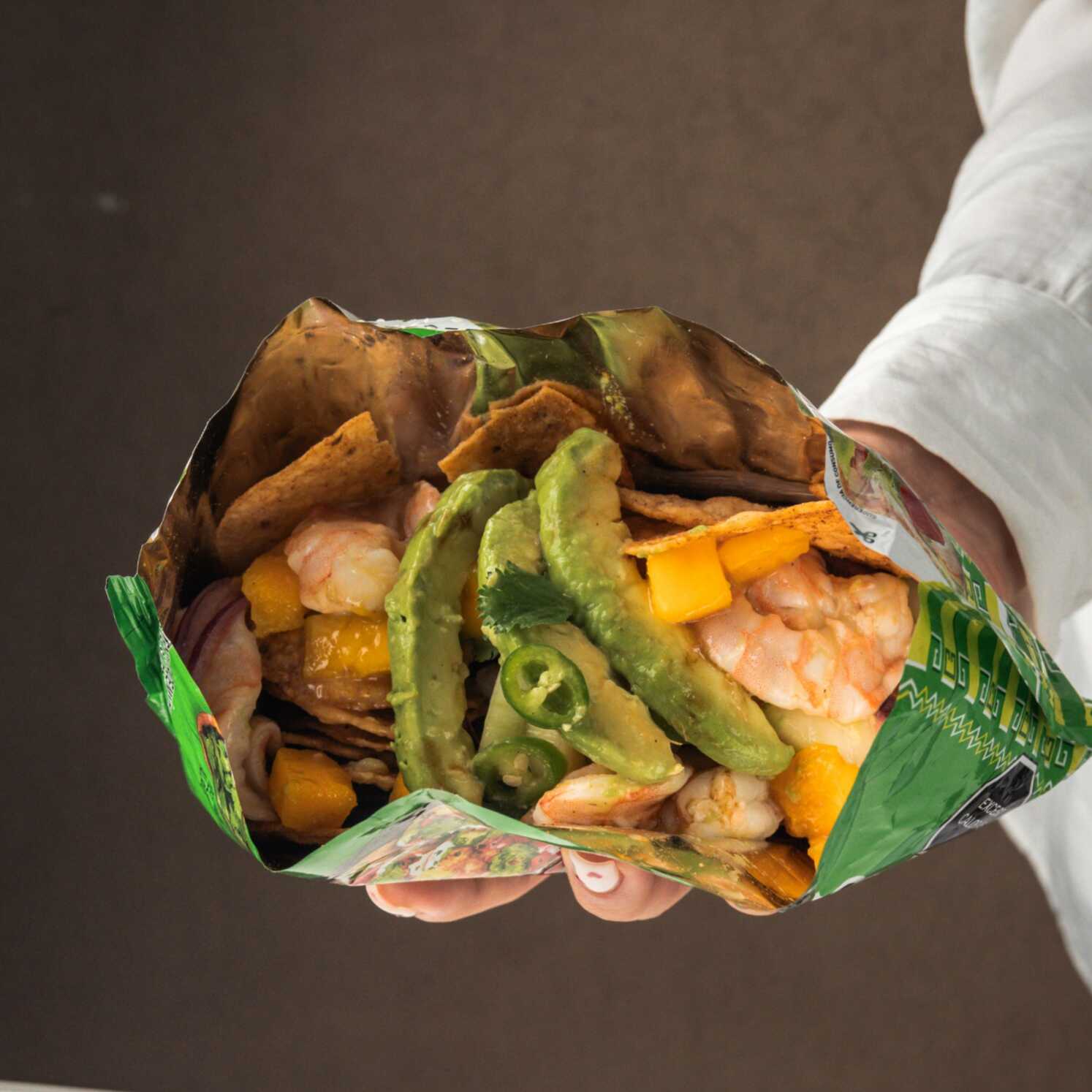 Tostitos con Aguachile de Mango