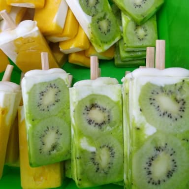 Paleta de Yoghurt con Kiwi