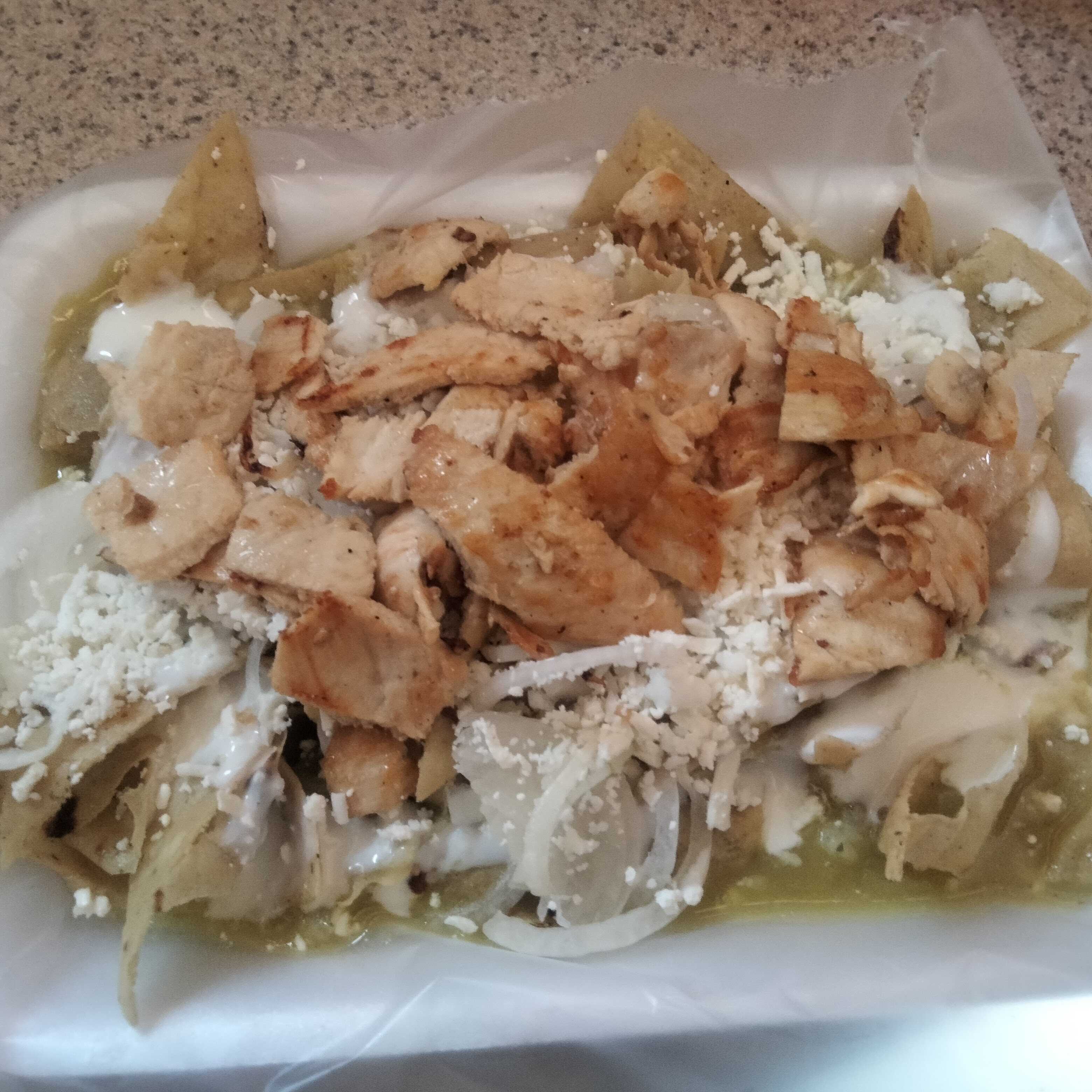 Chilaquiles con Bistec...