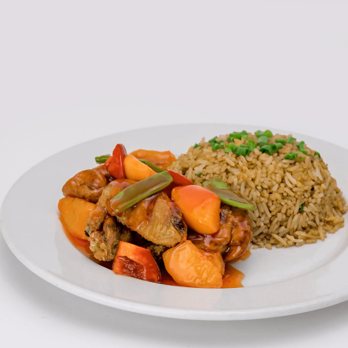 Pollo con Durazno