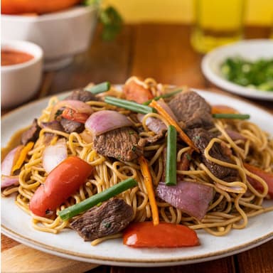 Tallarín Saltado Huapaya + Bebida 500ml