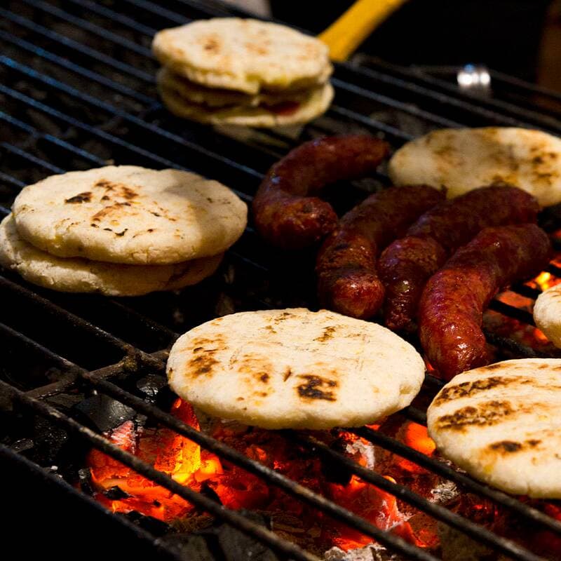 Arepa Con Chorizo