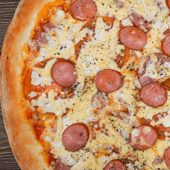 PIZZA GRANDE SALCHICHA