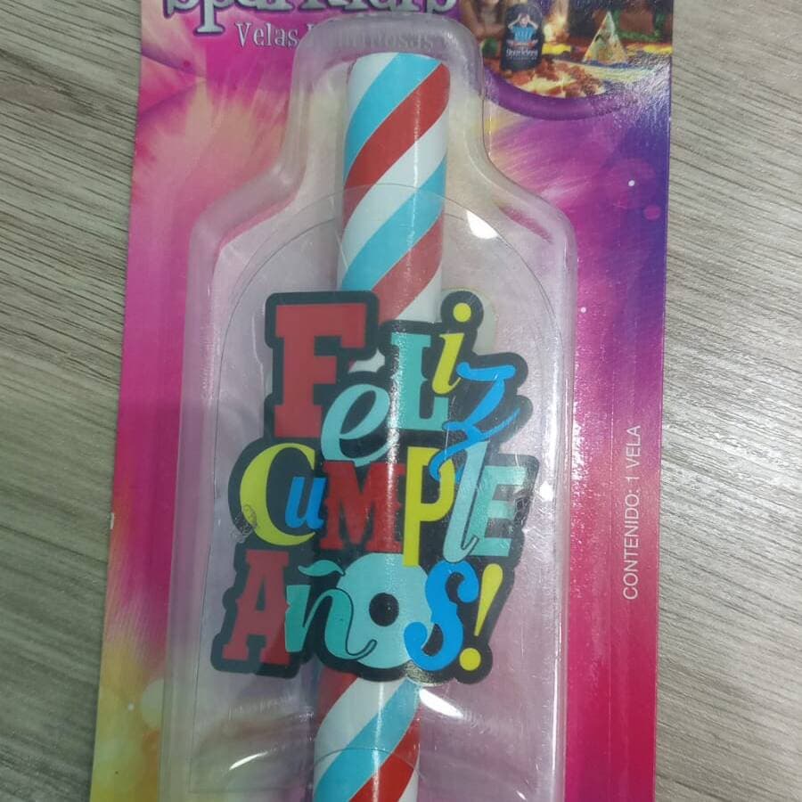 Vela Mensaje Feliz Cumpleaños