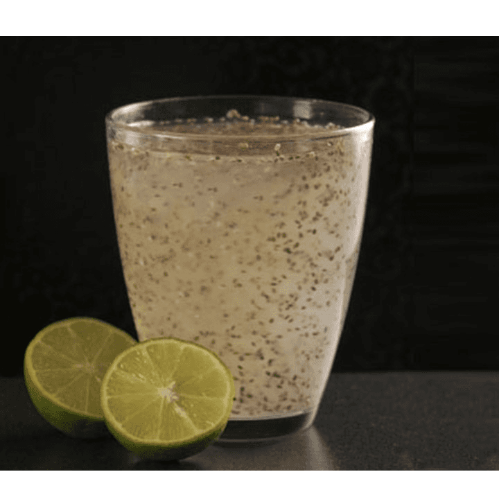 1 litro de agua de limón con chia