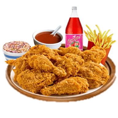 1 Pollo Campero (8 Piezas) + Peñafiel 2L