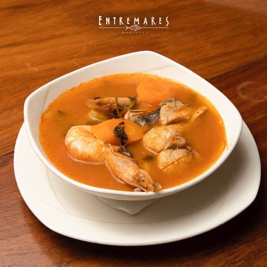 Caldo de robalo y camaron