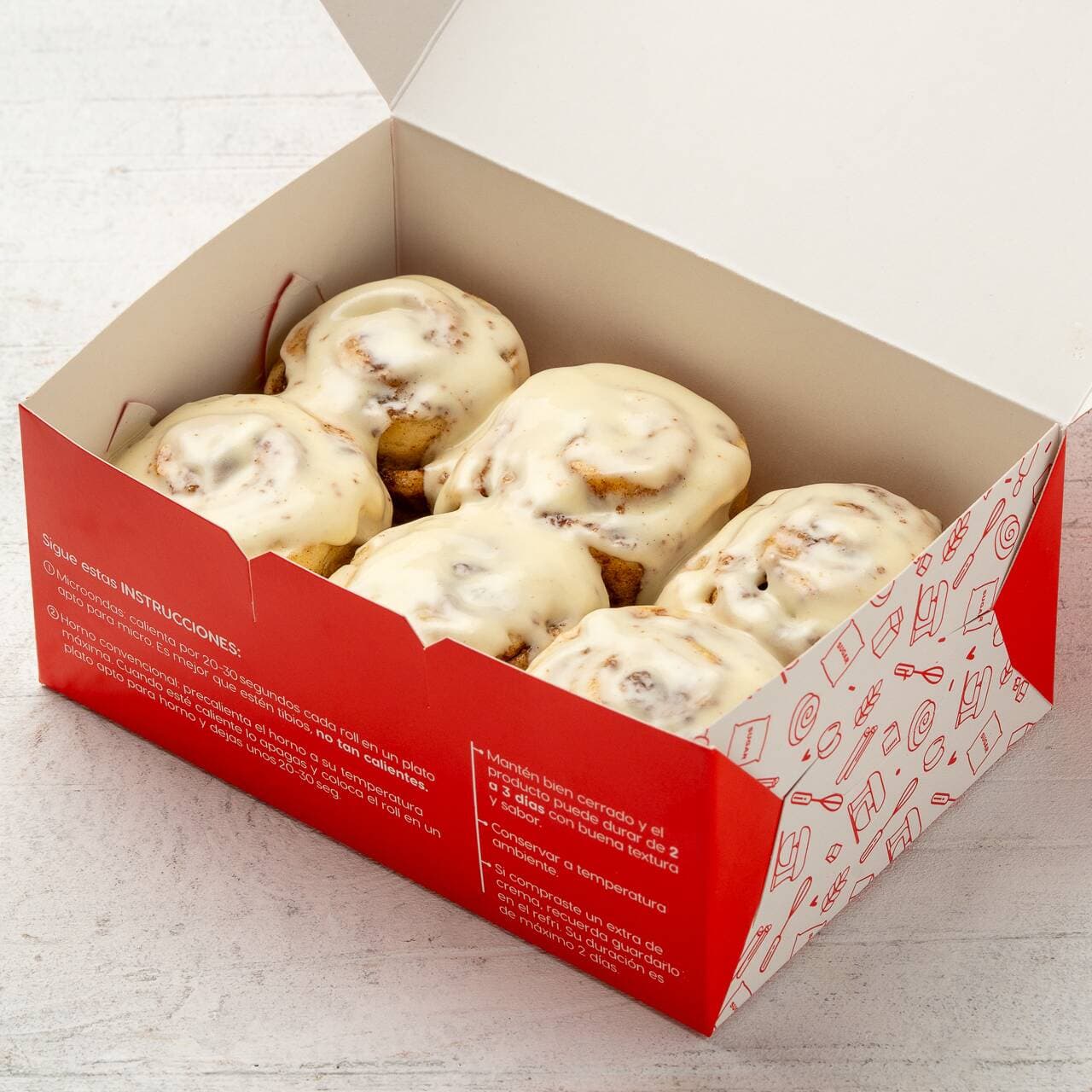 Mini Cinnamon Roll Tradicionales X6
