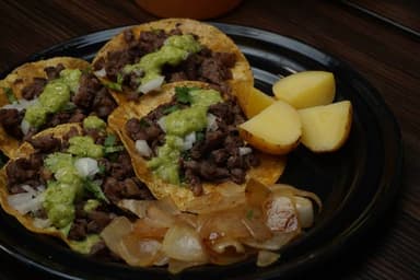 Tacos Carne Asada C/ Queso