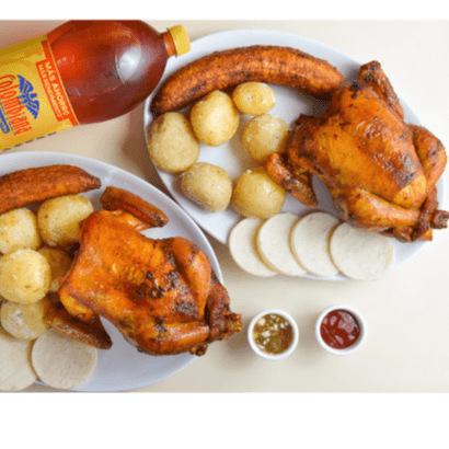 1 Pollo Asado y 1 Pollo Frito + Gaseosa